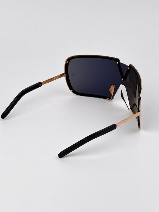 Valentino Sunglasses – Rose Gold Titanium Oversized Mask V-ROMASK VLS-120A main image 7